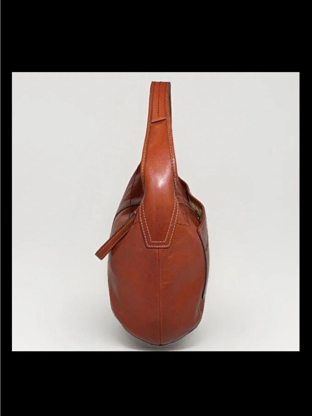 Coach Ergo Hobo, Shoulder Bag, Burnt Orange Leather, Brass, 2007 Style: (10740)
